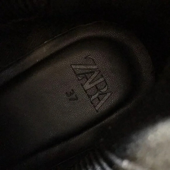 Zara Black Chelsea Boots Womens 37 Slip On Ankle‎ Booties - Picture 7 of 10